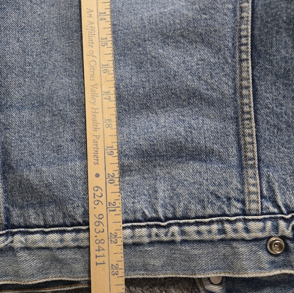 Vintage 80s Levis Sherpa Denim Trucker Jacket (size 38R) Made in USA 70608 0216 - Picture 15 of 16
